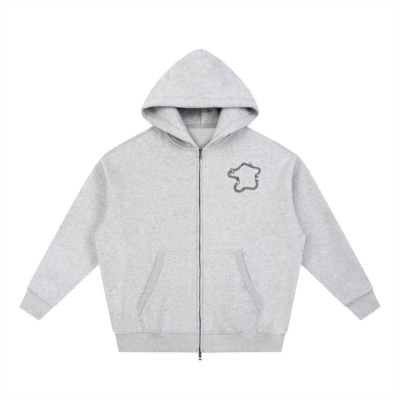 Maze of Faces Zip-Up